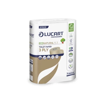 Lucart Econatural  6.3   3 rétegű 250 lapos  háztartási toalettpapír  811929Y