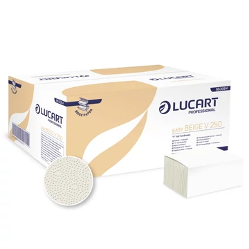 Lucart V250 Easy Beige natúr hajtogatott kéztörlő