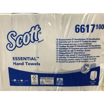 Kimberly Clark Scott Essential interfold hajtogatott kéztörlő fehér cellulóz airflex 15x340 lap/kart
