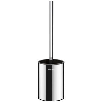 DELABIE fali WC-kefe alacsony házzal, biztonsági rögzítéssel, 1mm AISI304 r.m. acél, fényes
