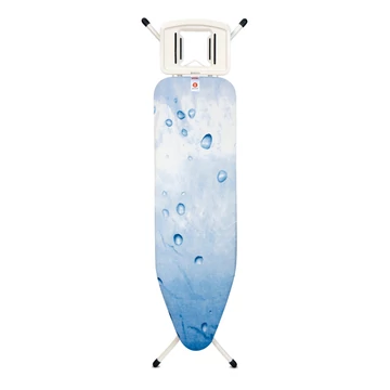 Brabantia Solid Steam Iron Rest vasalódeszka 1240x380mm - B méret, fix vasalótámasz, D=22mm fehér váz, jeges víz huzat - 108501
