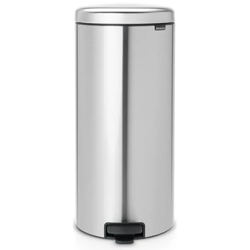 Brabantia NewIcon pedálos hulladékgyűjtő szagmentesen záródó Soft-Close fedél, műanyag tartály, 30L - G méret, r.m. acél, selyem ujjlenyomatmentes - 111822