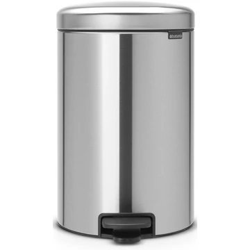 Brabantia NewIcon pedálos hulladékgyűjtő szagmentesen záródó Soft-Close fedél, műanyag tartály, 20L - Y méret, r.m. acél, selyem - 114021