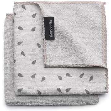 Brabantia SinkSide Microfibre Dish Cloths mikroszálas tisztítókendő, 2 db-os szett, világosszürke, 300x300 mm - 117688