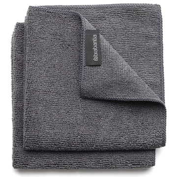 Brabantia SinkSide Microfibre Dish Cloths mikroszálas tisztítókendő, 2 db-os szett, sötétszürke, 300x300 mm - 118029