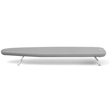 Brabantia Steam Iron Rest vasalódeszka 950x300mm - S méret, akasztóval, vasalótálca nélkül, D=22mm fehér váz, metalizált szürke huzat - 127663