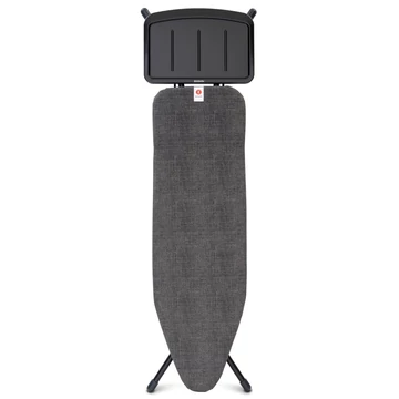 Brabantia Solid Steam Unit Holder vasalódeszka 1240x380mm - B méret, fix vasalótálca gőzállomásokhoz, D=25mm fekete váz, farmer fekete huzat - 134449