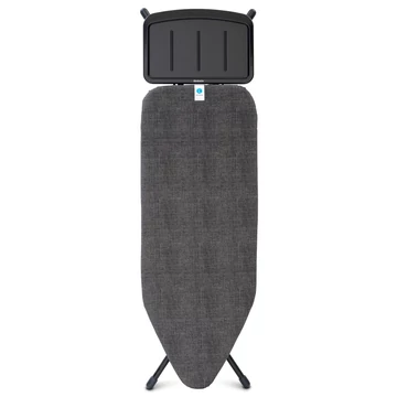 Brabantia Solid Steam Unit Holder vasalódeszka 1240x450mm - C méret, fix vasalótálca gőzállomásokhoz, D=25mm fekete váz, farmer fekete huzat - 134746