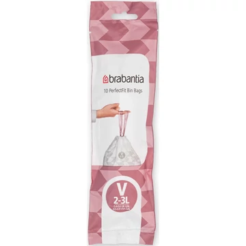 Brabantia PerfectFit szemeteszsák, V méret, 2-3L, 10 zsák/tekercs