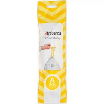 Brabantia PerfectFit szemeteszsák, A méret, 3-5L, 10 zsák/tekercs
