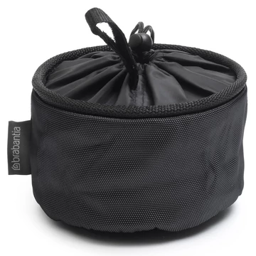 Brabantia Clothes Peg Bag kompakt méretű ruhacsipesz tartó, rugalmas stopperes húzózsinórral, tépőzáras akasztóval, akár 75db csipeszhez, időjárásálló, önürítő és szellőző test, fekete - 149726