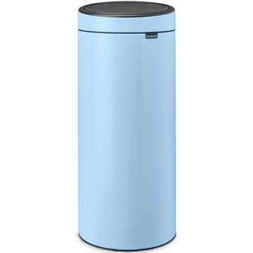 Brabantia Touch Bin New Soft-Touch nyomófedeles hulladékgyűjtő belső tartállyal, kerek, 30L - G méret, acél, álomkék - 202728