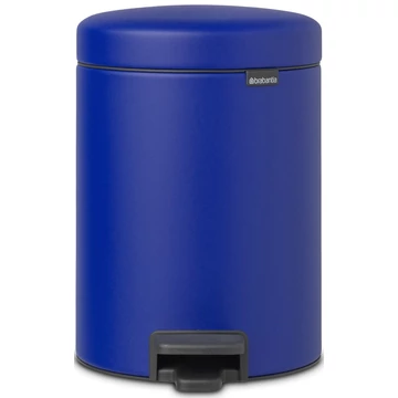 Brabantia NewIcon pedálos hulladékgyűjtő szagmentesen záródó Soft-Close fedél, műanyag tartály, 5L - W méret, acél, kobaltkék ásványi textúra - 206849