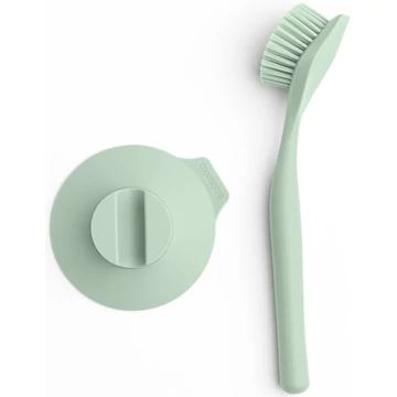 Brabantia SinkSide Dish Brush with Suction Cup Holder mosogatókefe tapadókorong tartóval, műanyag, jáde zöld - 215780