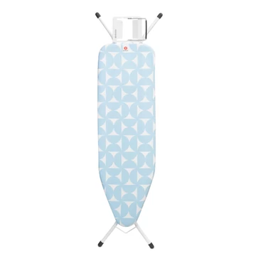 Brabantia Steam Iron Rest vasalódeszka 1240x380mm - B méret, kinyitható vasalótámasz, D=22mm fehér váz, friss fuvallat huzat - 218767