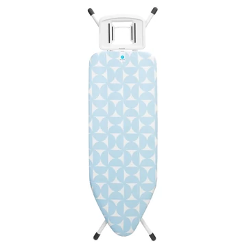 Brabantia Solid Steam Iron Rest vasalódeszka 1240x450mm - C méret, fix vasalótámasz, D=25mm fehér váz, friss fuvallat huzat - 219689
