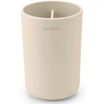 Brabantia ReNew fogkefetartó, elválasztó betéttel, csepptálcával, csúszásmentes talppal, H=110mm, műanyag, világos bézs - 223341