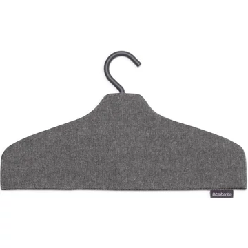 Brabantia Steam Clothes Hanger gőzöléshez optimalizált ruhaakasztó vállfa, csúszásmentes, habbal ellátott hőálló huzattal, 360° forgatható kampó, különleges vállforma kialakítással, borsfekete - 231780