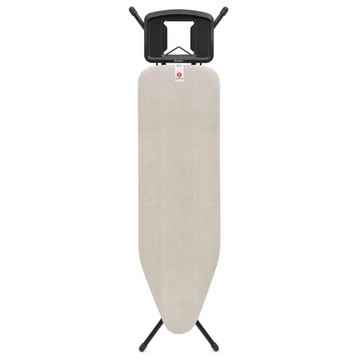 Brabantia Solid Steam Iron Rest vasalódeszka 1240x380mm - B méret, fix vasalótámasz, D=22mm fekete váz, farmer szürke huzat - 236129