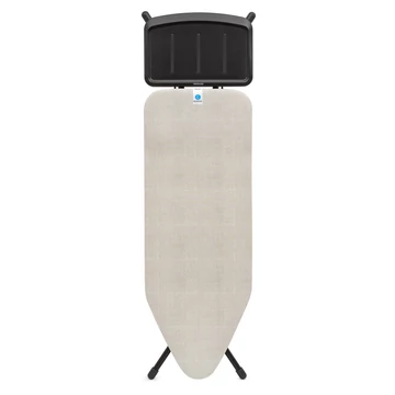 Brabantia Solid Steam Unit Holder vasalódeszka 1240x450mm - C méret, fix vasalótálca gőzállomásokhoz, D=22mm fekete váz, farmer szürke huzat - 236143