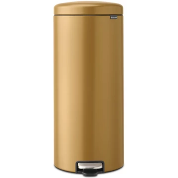 Brabantia NewIcon pedálos hulladékgyűjtő szagmentesen záródó Soft-Close fedél, műanyag tartály, 30L - G méret, acél, meleg tónusú arany - 238765
