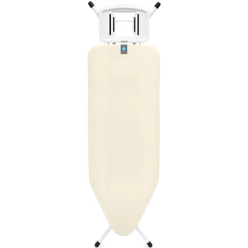 Brabantia Solid Steam Iron Rest vasalódeszka 1240x450mm - C méret, fix vasalótámasz, D=25mm fehér váz, ekrü huzat - 238840