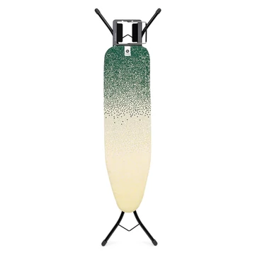 Brabantia Steam Iron Rest vasalódeszka 1100x300mm - A méret, kinyitható vasalótámasz, D=22mm fekete váz, Fairtrade cotton újhajnal huzat - 242069