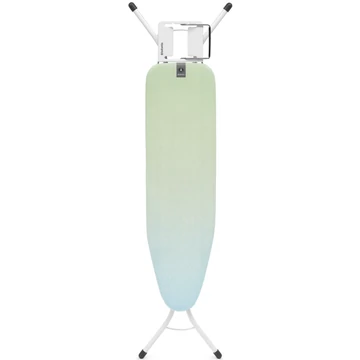 Brabantia Steam Iron Rest vasalódeszka 1100x300mm - A méret, kinyitható vasalótámasz, D=22mm fehér váz, megnyugtató tenger huzat - 242861