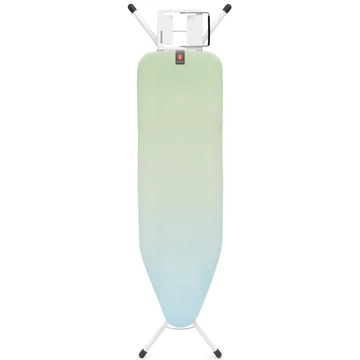 Brabantia Steam Iron Rest vasalódeszka 1240x380mm - B méret, kinyitható vasalótámasz, D=22mm fehér váz, megnyugtató tenger huzat - 243349