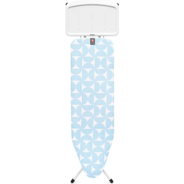Brabantia Solid Steam Unit Holder vasalódeszka 1240x380mm - B méret, fix vasalótálca gőzállomásokhoz, D=25mm fehér váz, PerfectFlow friss fuvallat huzat - 244100