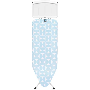 Brabantia Solid Steam Unit Holder vasalódeszka 1240x450mm - C méret, fix vasalótálca gőzállomásokhoz, D=22mm fehér váz, PerfectFlow friss fuvallat huzat - 244803