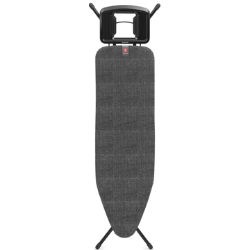 Brabantia Solid Steam Iron Rest vasalódeszka 1240x380mm - B méret, fix vasalótámasz, D=22mm fekete váz, farmer fekete huzat - 249242