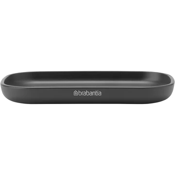 Brabantia ReNew szappantartó csúszásmentes talppal, bordázott tálcával, mely szárazon tartja a szappant, műanyag, sötétszürke - 280207