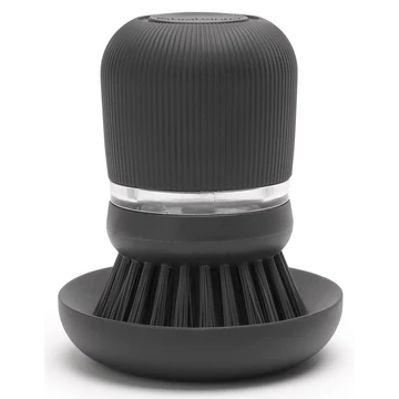 Brabantia SinkSide Soap Dispensing Dish Brush kézi mosogatókefe 100ml mosogatószer adagoló tartállyal, sötétszürke - 302626