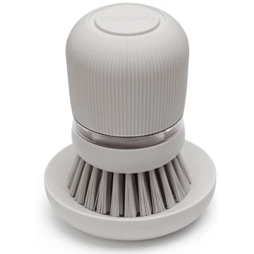 Brabantia SinkSide Soap Dispensing Dish Brush kézi mosogatókefe 100ml mosogatószer adagoló tartállyal, középszürke - 302824