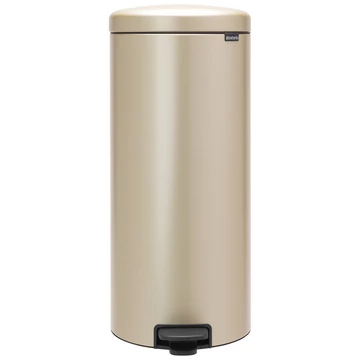Brabantia NewIcon pedálos hulladékgyűjtő szagmentesen záródó Soft-Close fedél, műanyag tartály, 30L - G méret, acél, aranyfényű - 304484