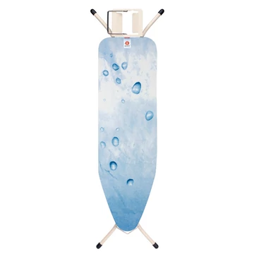 Brabantia Steam Iron Rest vasalódeszka 1240x380mm - B méret, kinyitható vasalótámasz, D=22mm fehér váz, jeges víz huzat - 310102
