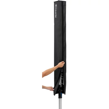 Brabantia Rotary Covers Premium prémium minőségű időjárásálló védőzsák kerti ruhaszárító állványokhoz, H=1600mm, teljes hosszában cipzárral ellátva, fekete - 420405