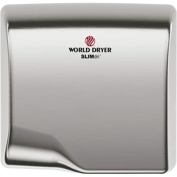 L-972 WORLD DRYER SLIMdri automata kézszárító, r.m. acél, fényes, 950 W, 10-12 mp, 83 dB