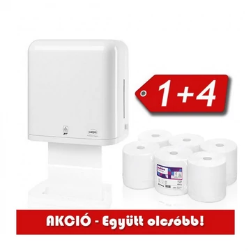 Satino Wepa szenzoros kéztörlő csomag 331070 1 db + 4 zsugor 317820 kéztörlő akciós csomag
