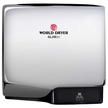 L-970 WORLD DRYER SLIMdri automata kézszárító, alumínium, fényes, 950 W, 10-12 mp, 83 dB