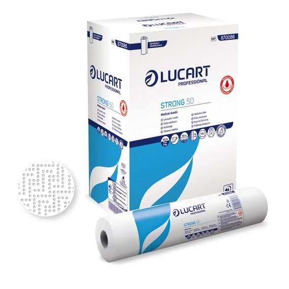 Lucart Strong 50 Joint orvosi papírlepedő, 2 rétegű 50 cm, 50 m, 6 tekercs/karton