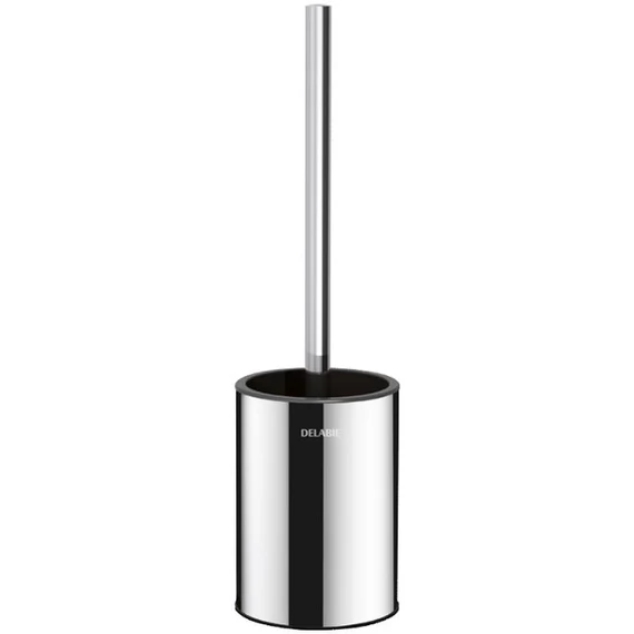 DELABIE fali WC-kefe alacsony házzal, biztonsági rögzítéssel, 1mm AISI304 r.m. acél, fényes