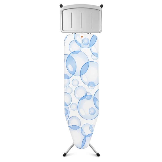 Brabantia Solid Steam Unit Holder vasalódeszka 1240x380mm - B méret, fix vasalótálca gőzállomásokhoz, D=22mm metalizált szürke váz, PerfectFlow buborék huzat - 103629
