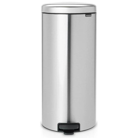 Brabantia NewIcon pedálos hulladékgyűjtő szagmentesen záródó Soft-Close fedél, műanyag tartály, 30L - G méret, r.m. acél, selyem ujjlenyomatmentes - 111822