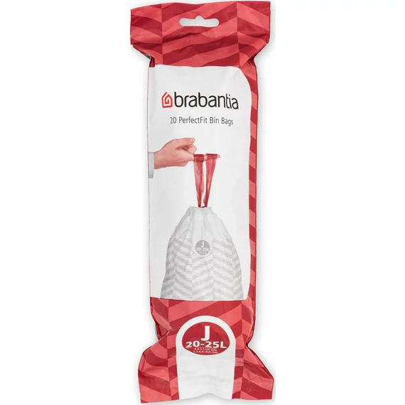Brabantia PerfectFit szemeteszsák, J méret, 20-25L, 20 zsák/tekercs