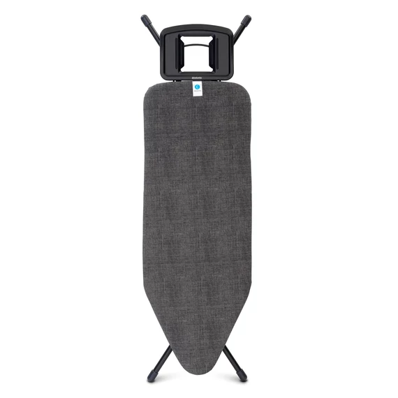 Brabantia Solid Steam Iron Rest vasalódeszka 1240x450mm - C méret, fix vasalótámasz, D=25mm fekete váz, farmer fekete huzat - 134609