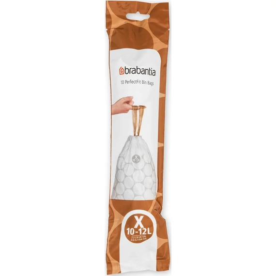 Brabantia PerfectFit szemeteszsák, X méret, 10-12L, 10 zsák/tekercs