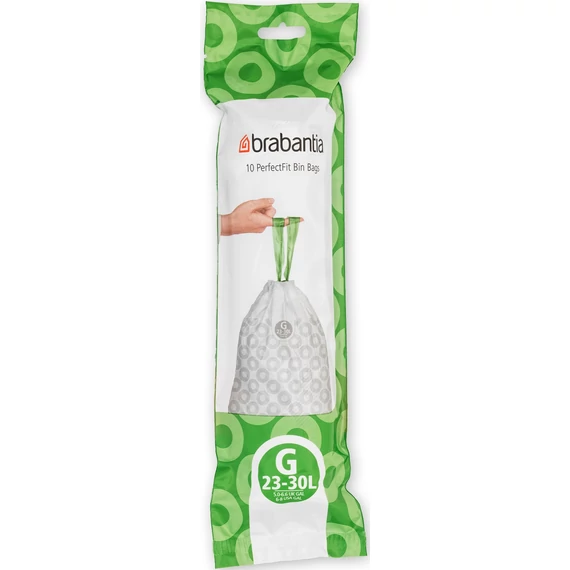 Brabantia PerfectFit szemeteszsák, G méret, 23-30L, 10 zsák/tekercs