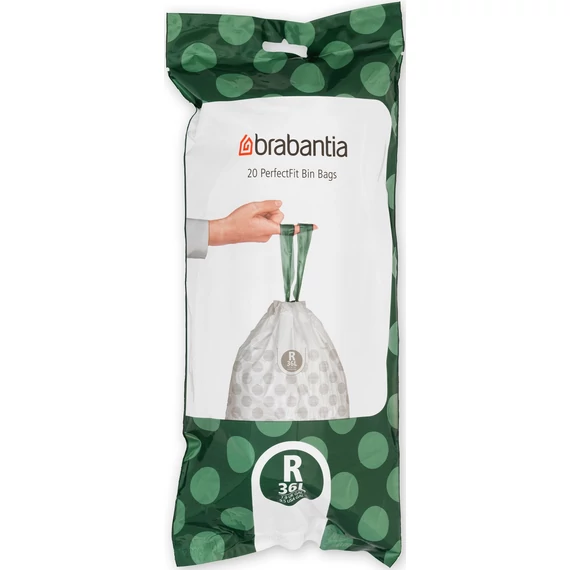 Brabantia PerfectFit szemeteszsák, R méret, 36L, 20 zsák/tekercs